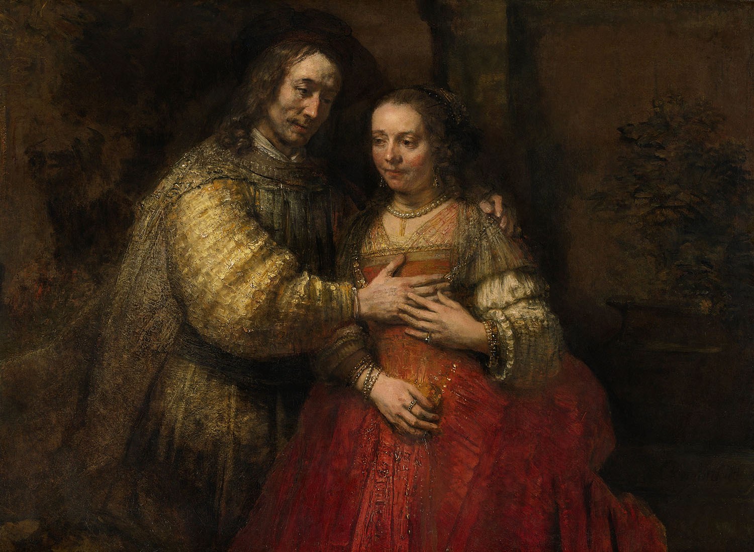 Isaac and Rebecca, known as 'The Jewish Bride', Artist: Rembrandt van Rijn, 1665-1669, Amsterdam, Netherlands, Original painting