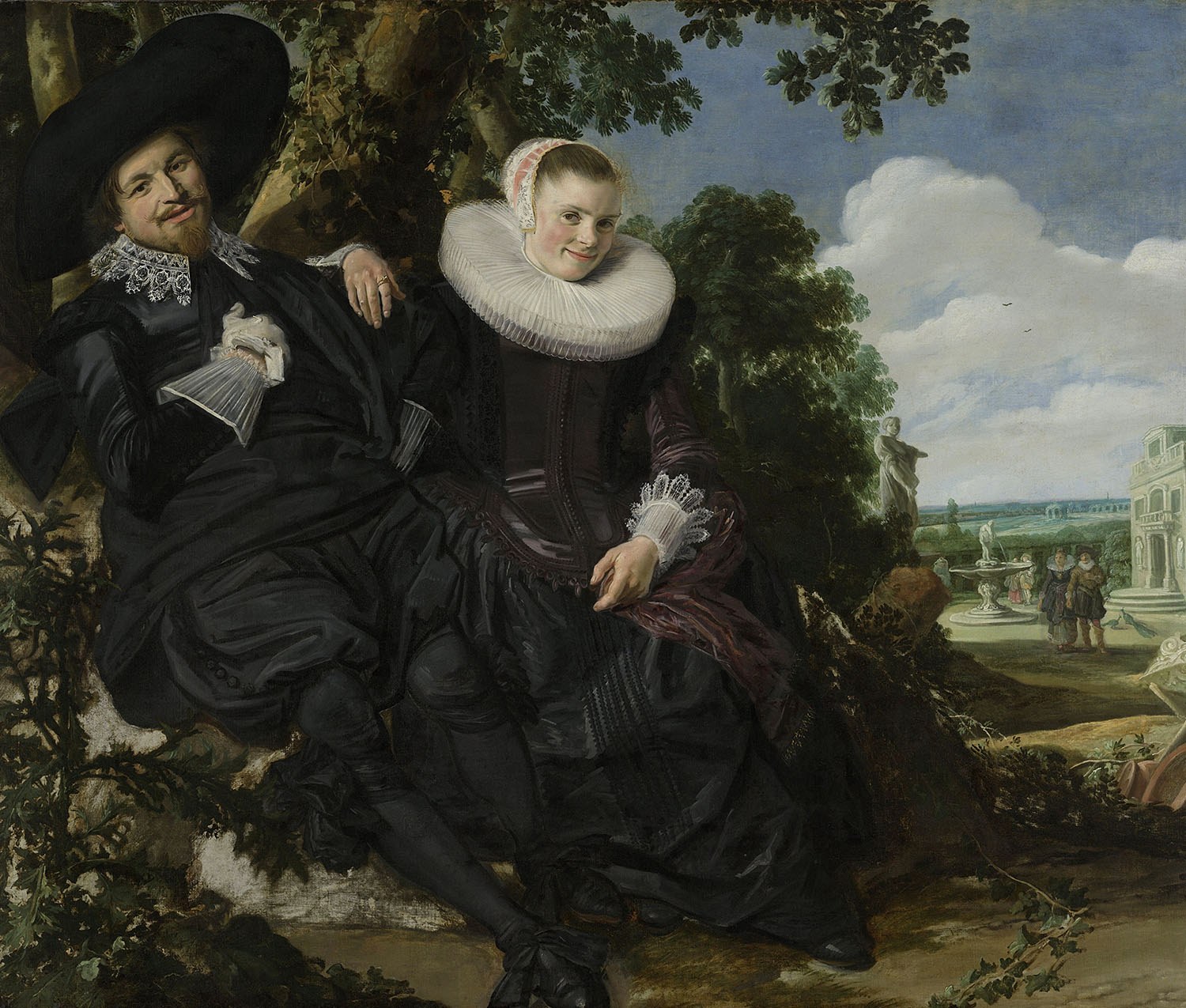 Marriage Portrait of Isaac Massa and Beatrix van der Laen, Artist: Frans Hals, 1622, Amsterdam, Netherlands, Original painting