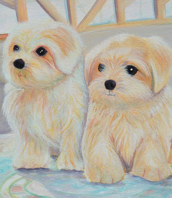 Paintings with Various Dogs