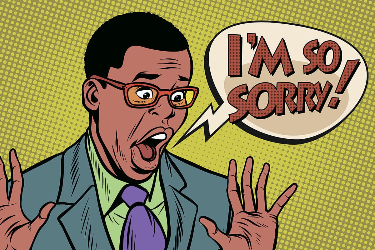 Comic picture with a surprised man with glasses Comic picture with a surprised man with glasses