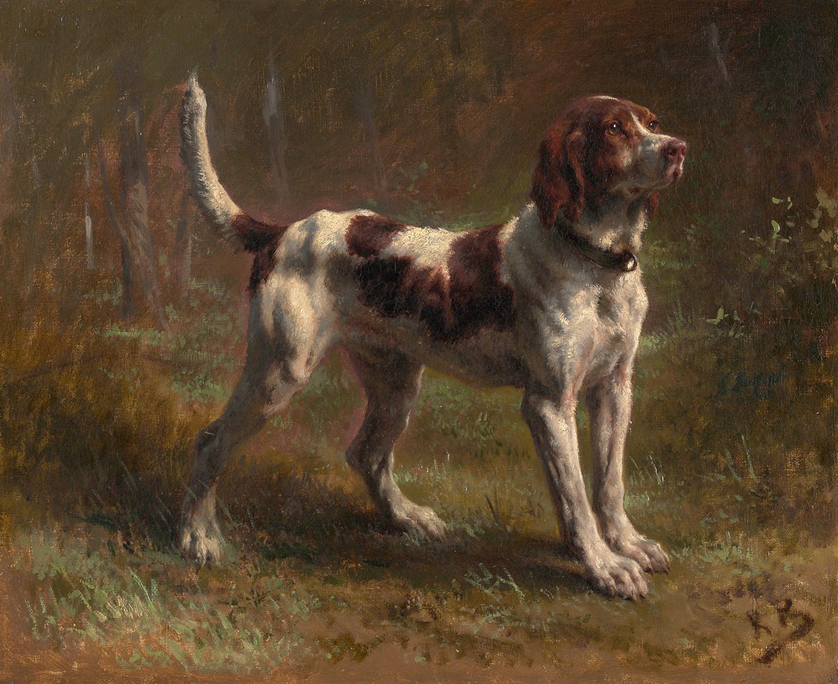 A Limier Briquet Hound, Artist: Rosa Bonheur, 1856, French Painting A Limier Briquet Hound, Artist: Rosa Bonheur, 1856, French Painting