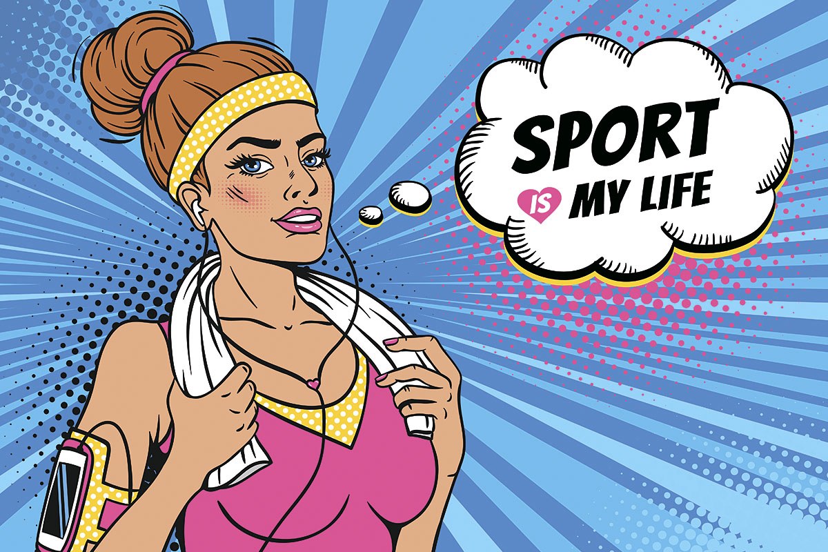 Athletic girl says that sport is her life