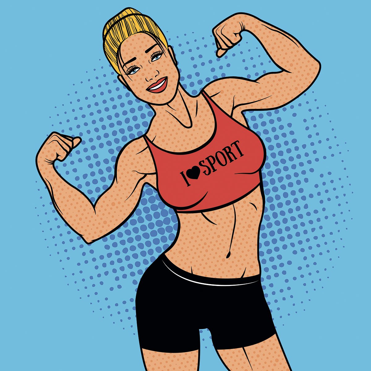 Picture of attractive athletic woman