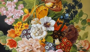 Paintings with Beautiful Flower Arrangements in a Vase