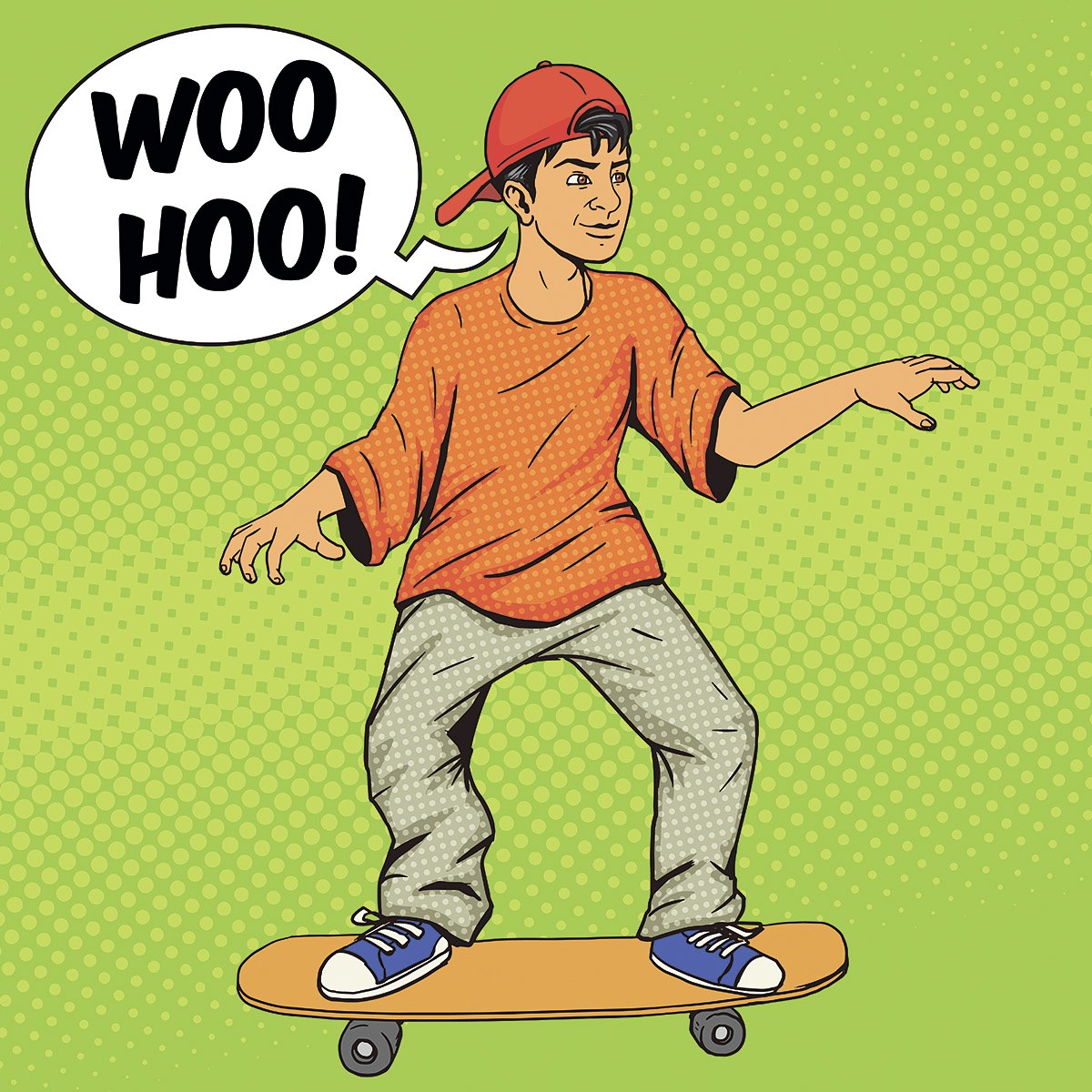 Picture of a boy on a skateboard
