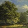 View in the Bentheim Forest, George Andries Roth, Original Painting