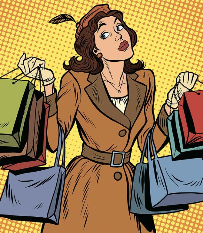 Fascinating Pictures of Female Shopping