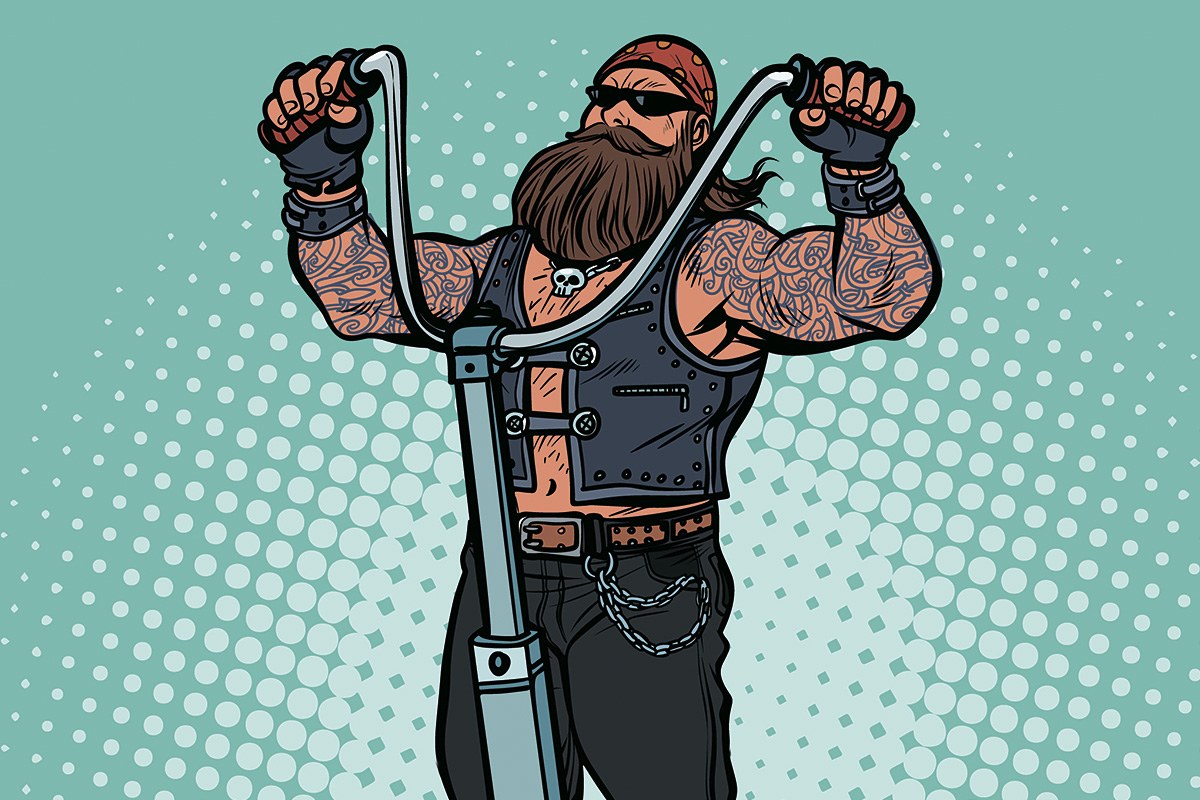 Picture of a bearded man with tattoos