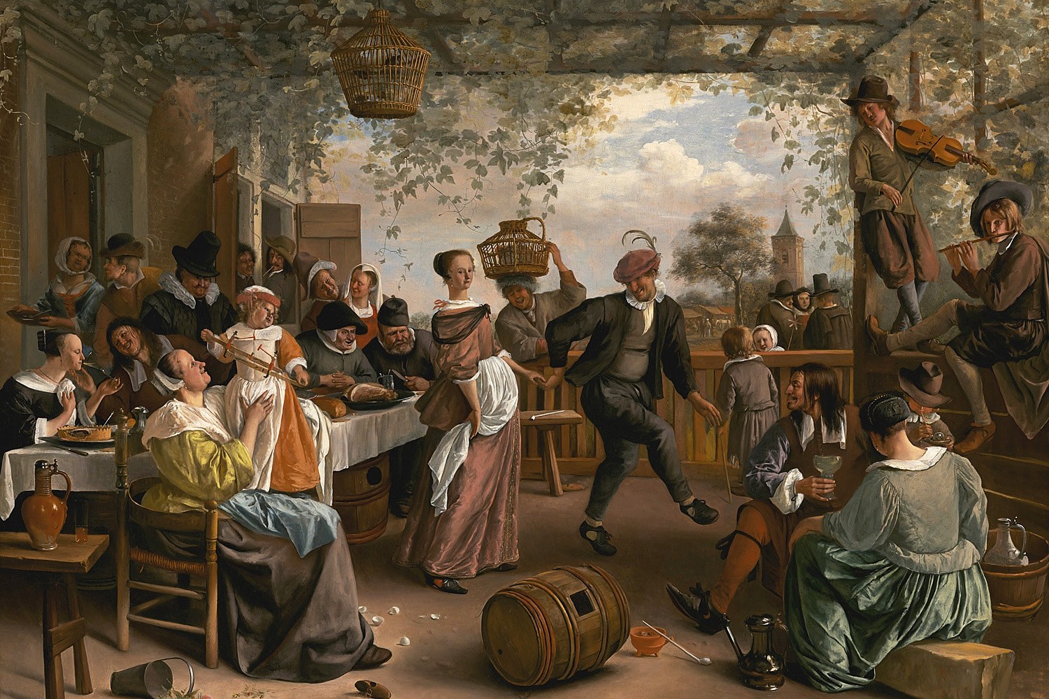 The Dancing Couple, Jan Steen, 1663, Original painting
