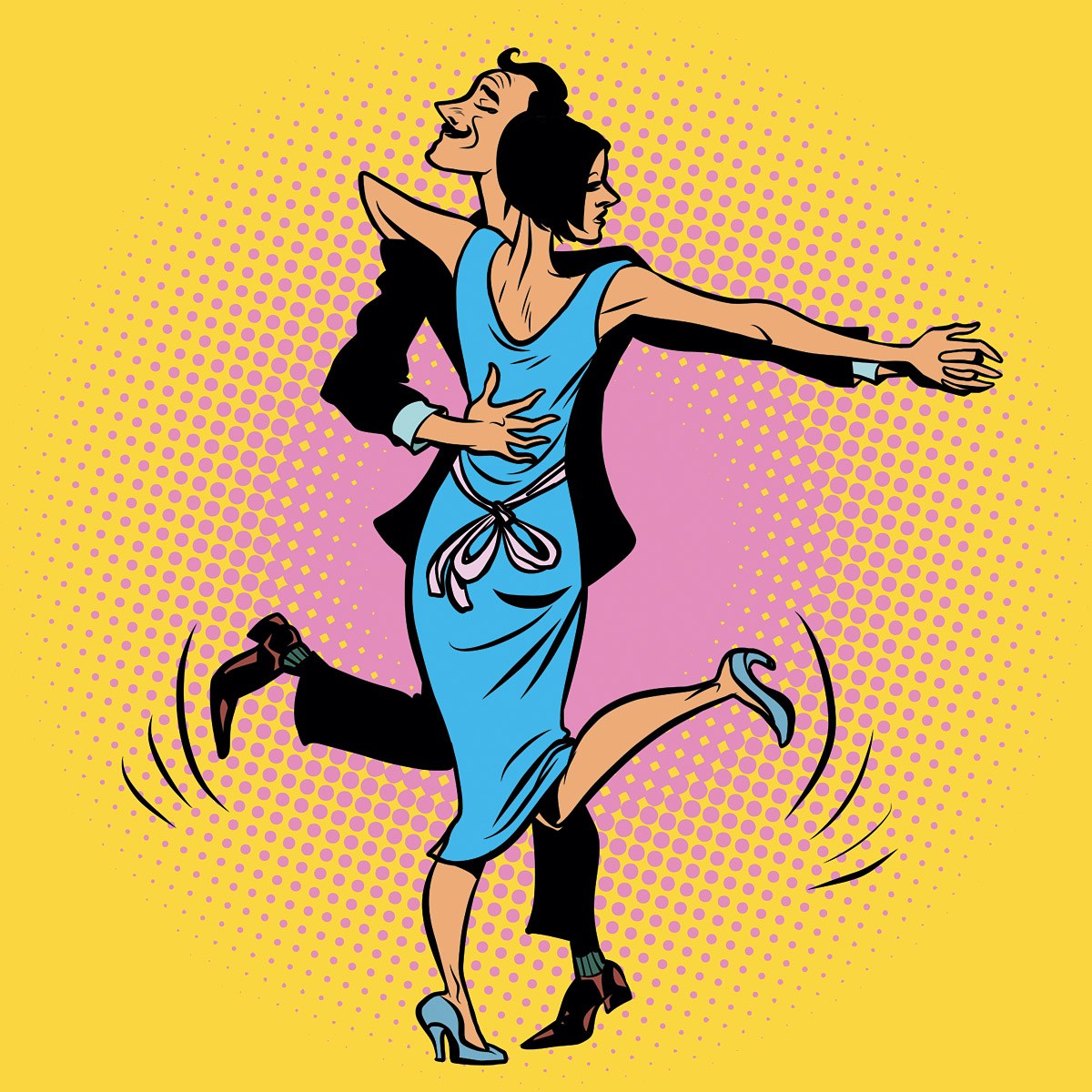 Lovely couple dancing