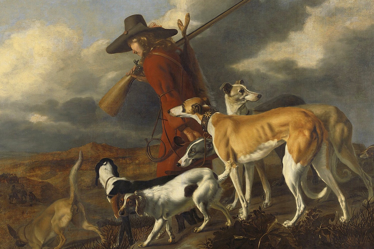 The Hunter, Adriaen Beeldemaker, 1653, Original Painting