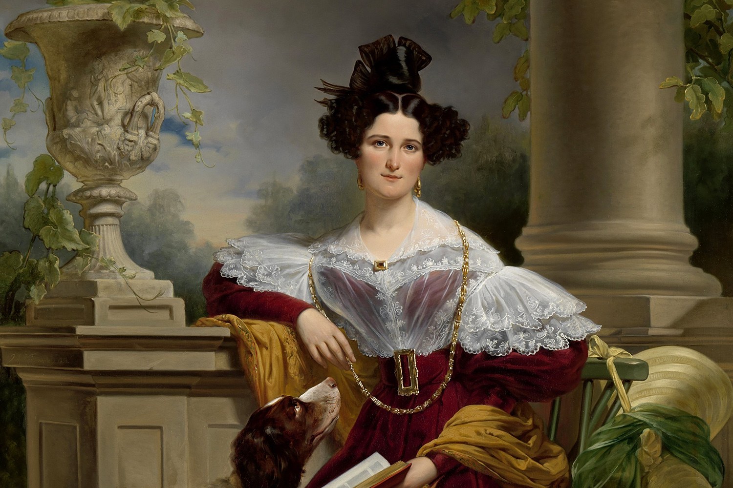 Portrait of Alida Christina Assink, Jan Adam Kruseman, 1833, Original Painting