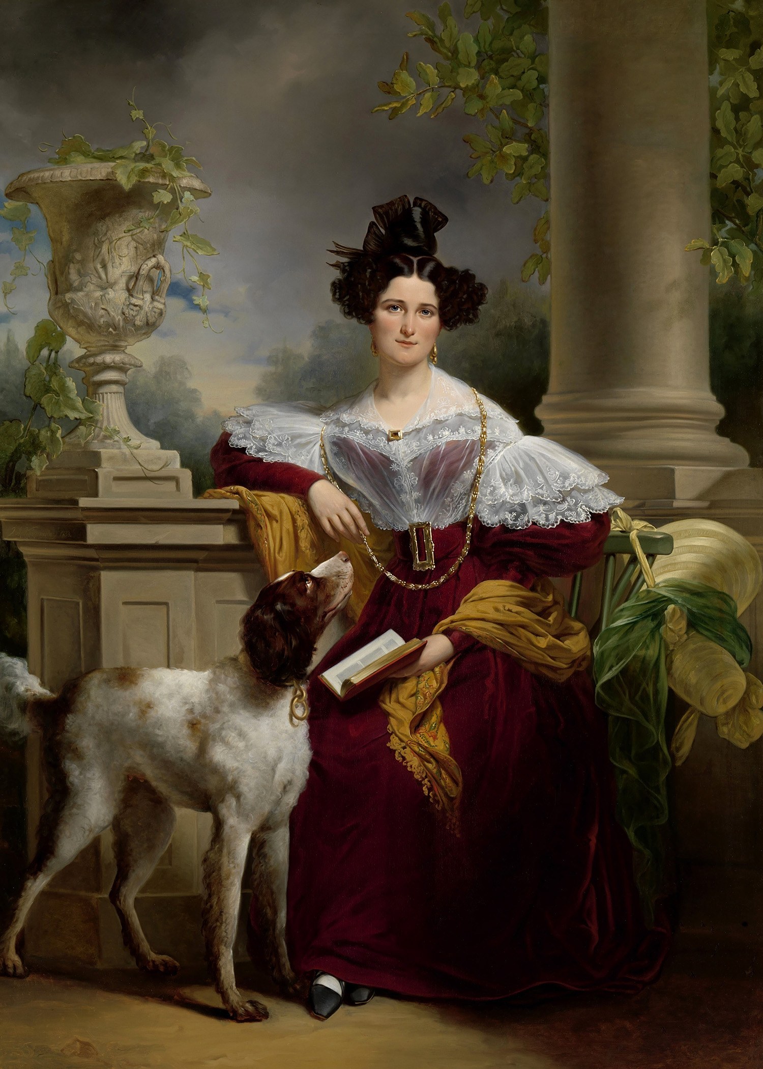 Portrait of Alida Christina Assink, Painter: Jan Adam Kruseman, 1833, Original Painting