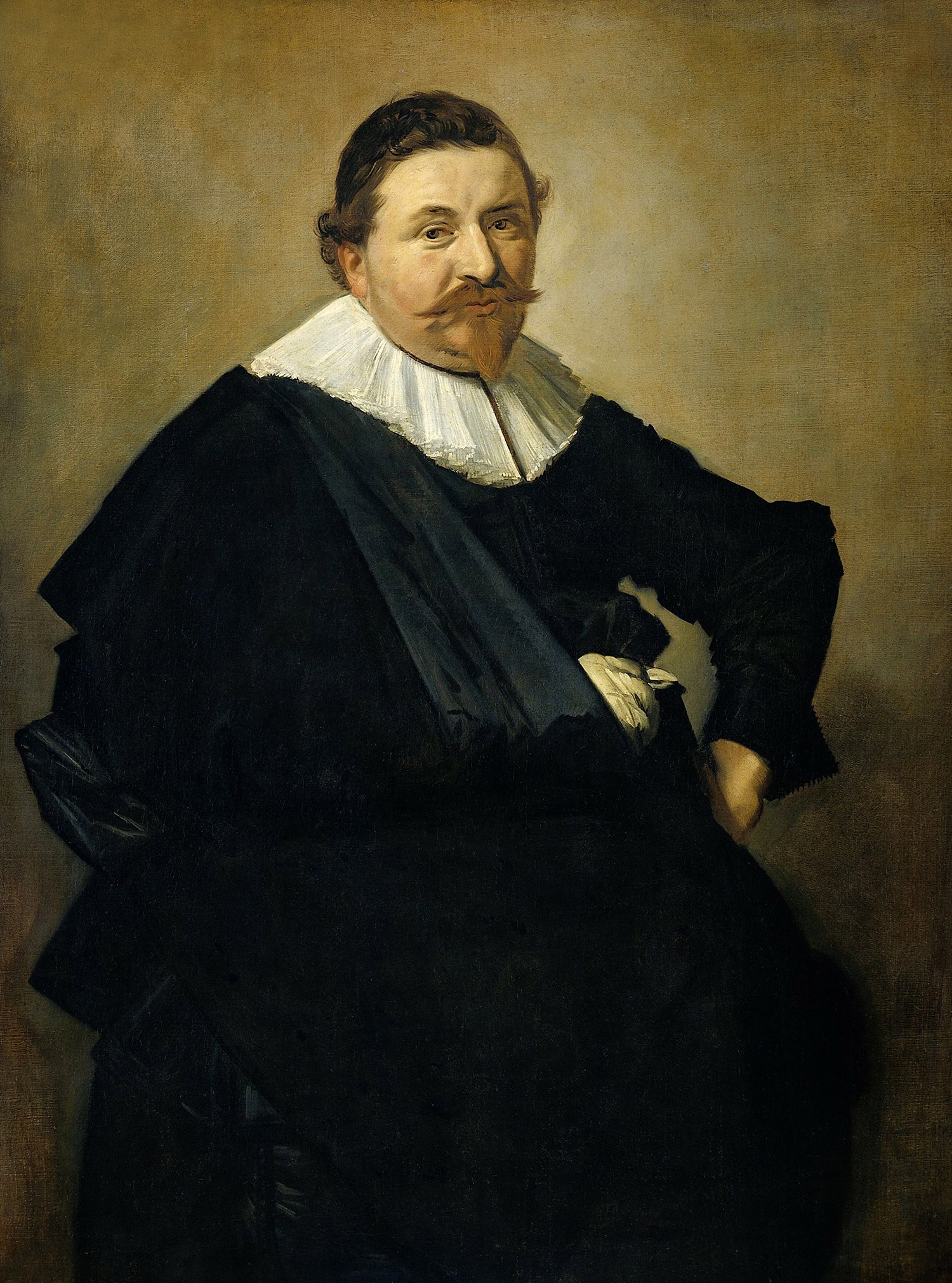 Portrait of Lucas de Clercq, Painter: Frans Hals, 1635, Dutch Painting