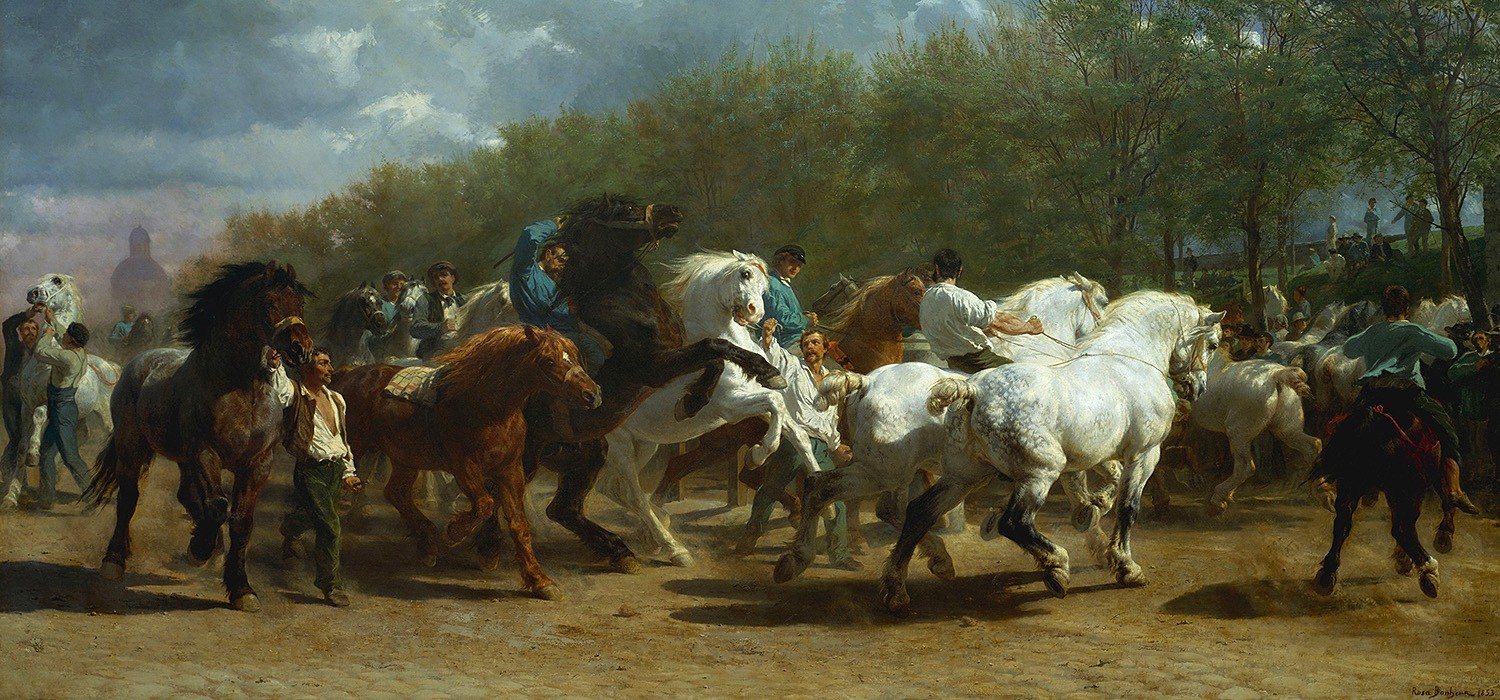 The Horse Fair, Painter: Rosa Bonheur, 1852-1855, Original Painting The Horse Fair, Painter: Rosa Bonheur, 1852-1855, Original Painting