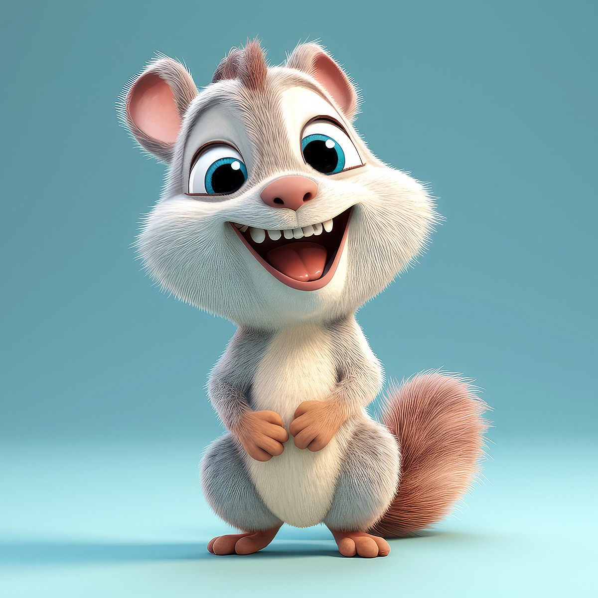 Picture with a funny Squirrel