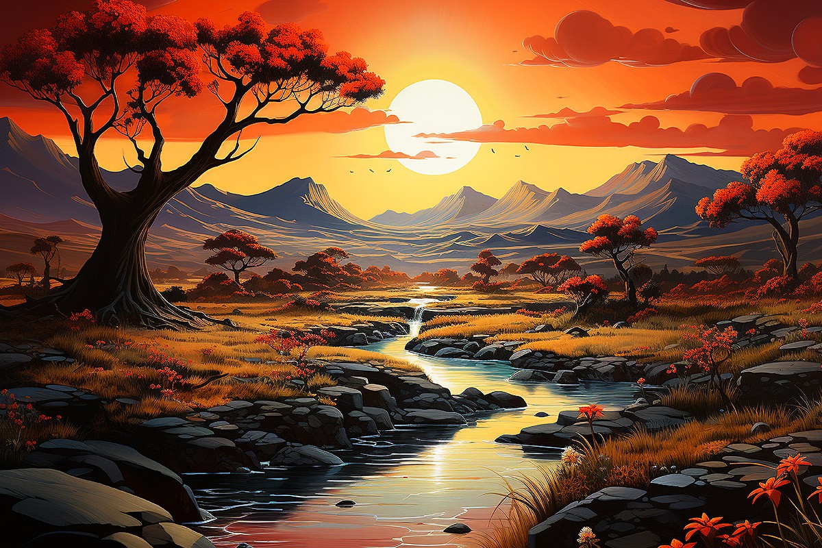 Picture of a stunning sunset